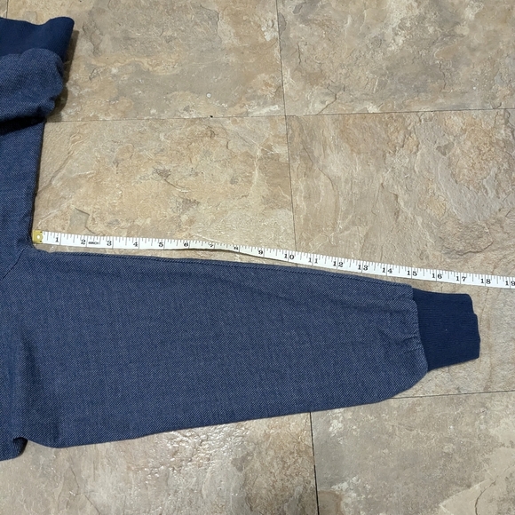 Adventura Medium Blue Organic Cotton Scoop Neck Pullover Sweater - Picture 9 of 10